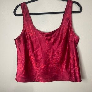 Red Floral Women's Top